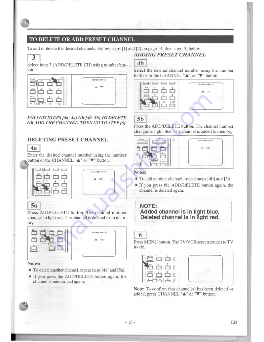 Symphonic TVCR19D1 Owner'S Manual Download Page 15