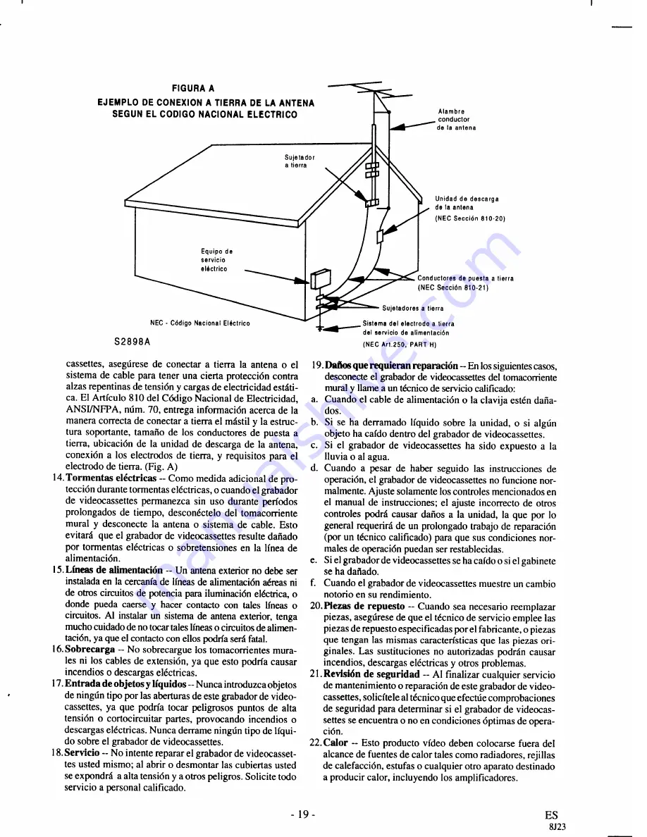 Symphonic VP19WF Owner'S Manual Download Page 19