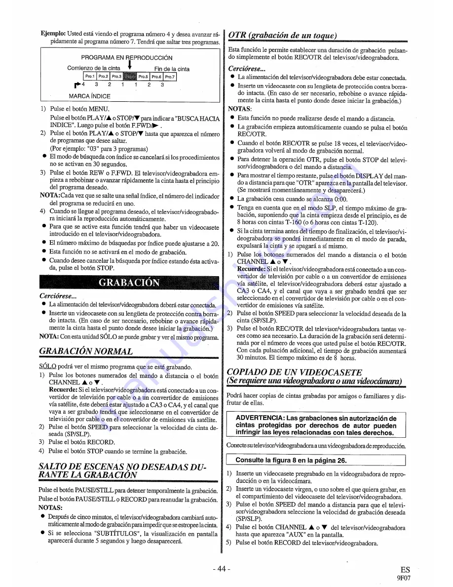 Symphonic WSSC199 Owner'S Manual Download Page 44