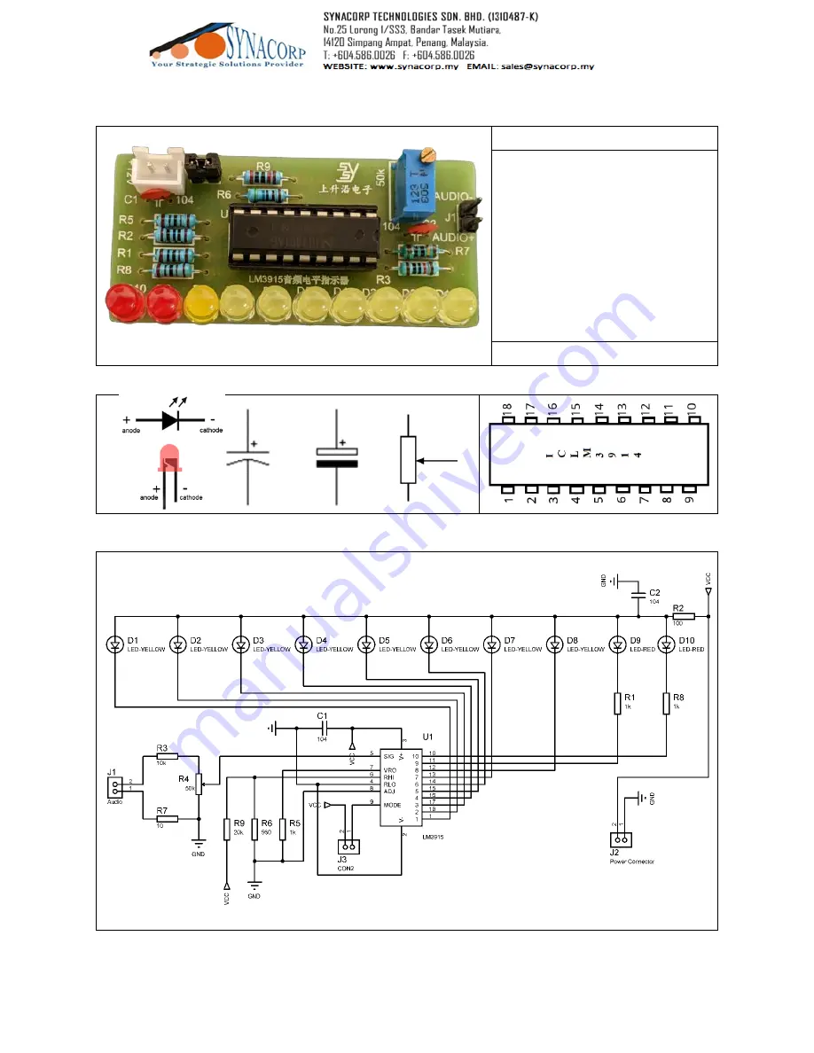 SYNACORP STS-105A Quick Start Manual Download Page 1