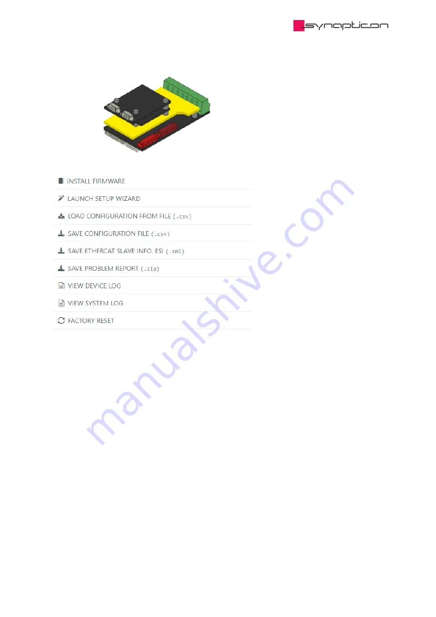 SYNAPTICON SOMANET Circulo 7 Documentation Download Page 1002