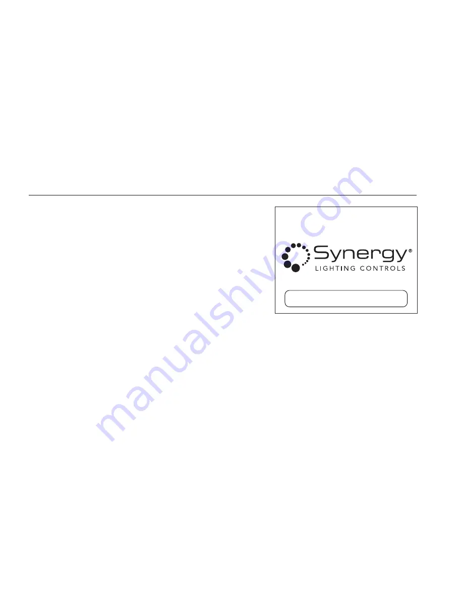 Synergy SYGS Operation Manual Download Page 8