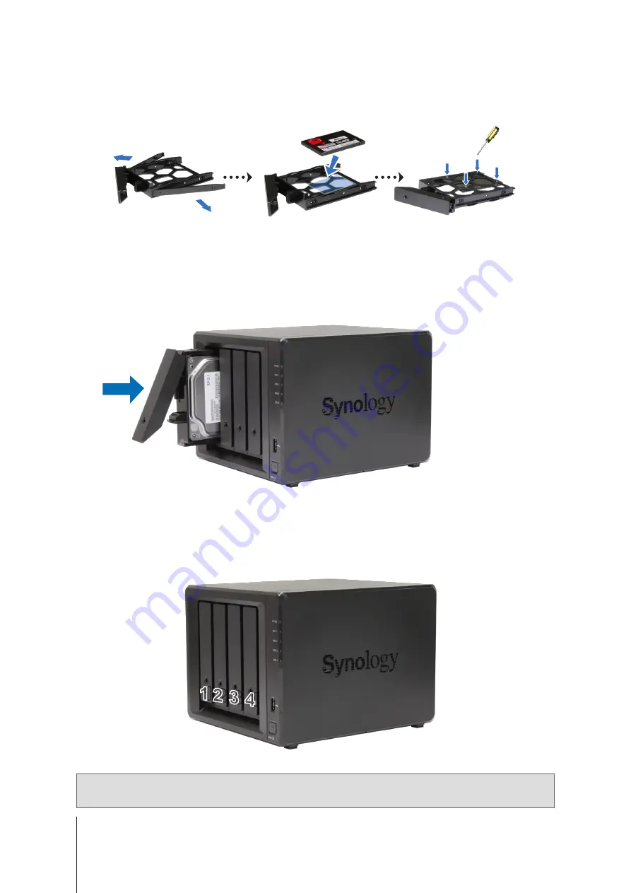 Synology DiskStation DS418 Hardware Installation Manual Download Page 7