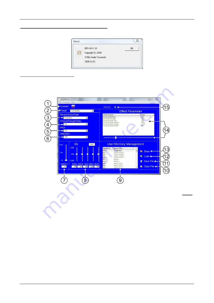 SYNQ AUDIO RESEARCH DFX 48 Operation Manual Download Page 40