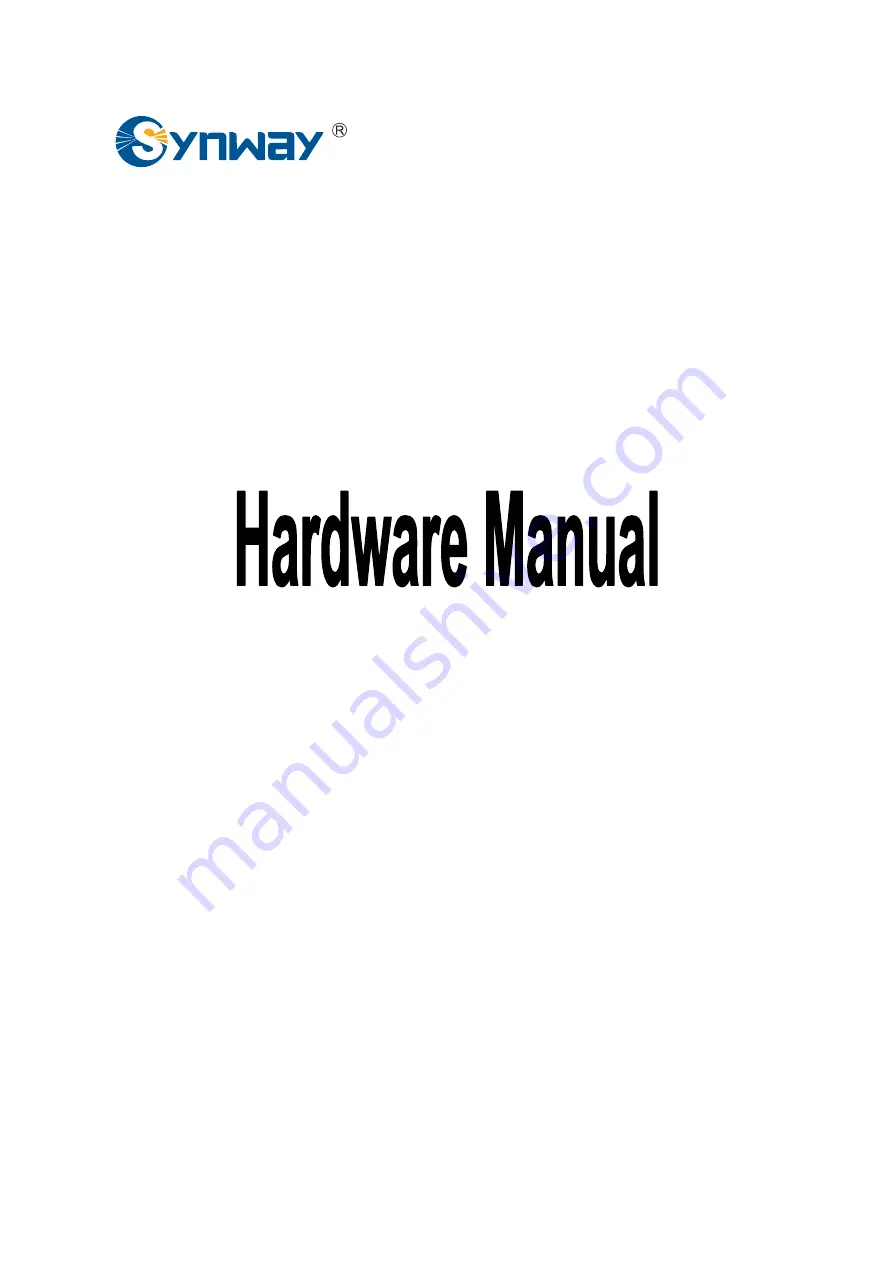 Synway BRI16 Hardware Manual Download Page 1