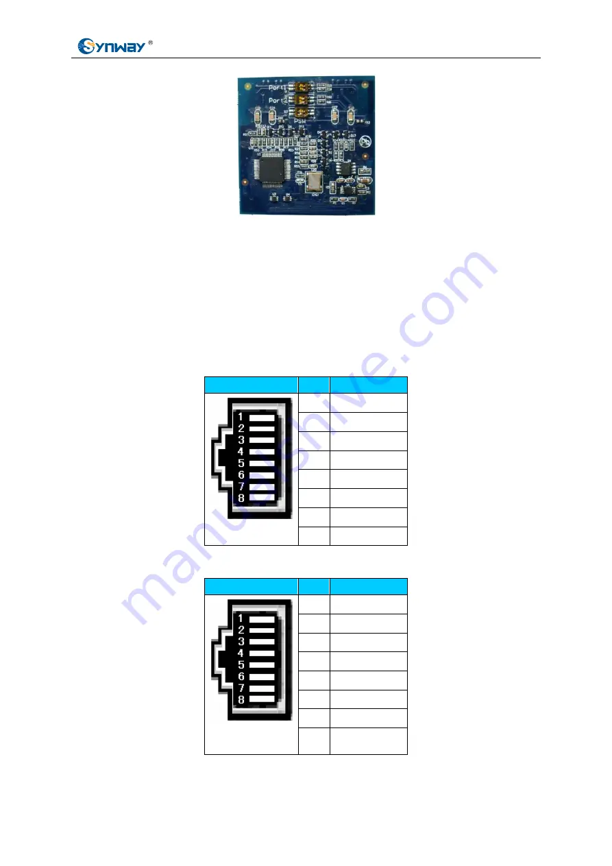 Synway BRI16 Hardware Manual Download Page 10