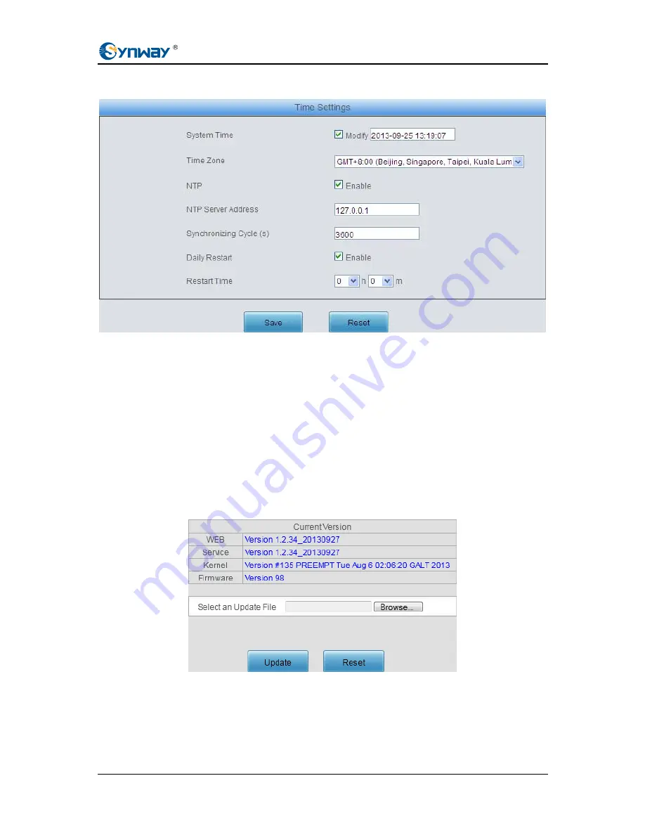 Synway SMG1008 User Manual Download Page 45