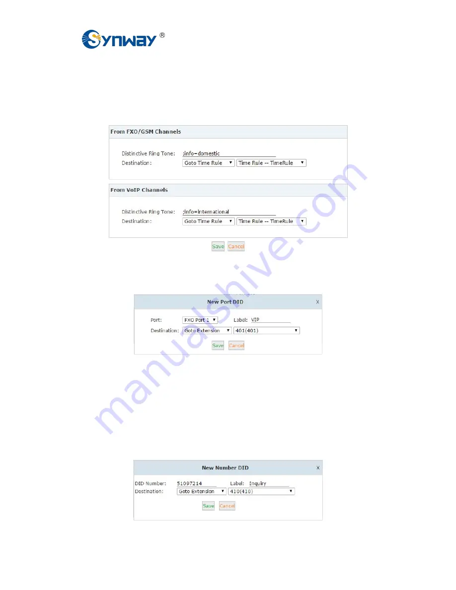 Synway Syn_PBX100 U100 Скачать руководство пользователя страница 48