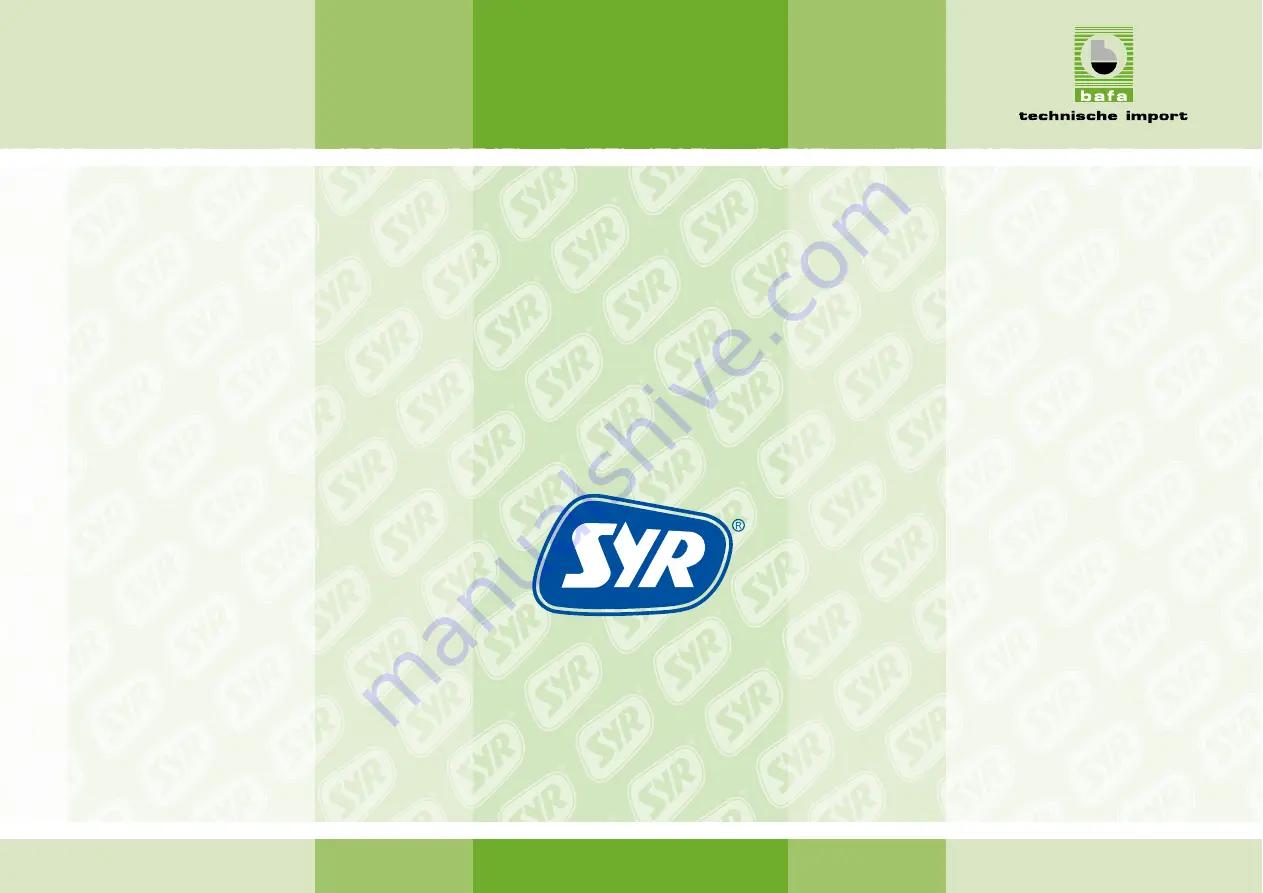 SYR 312 Euro Plus Instructions For Use Download Page 1