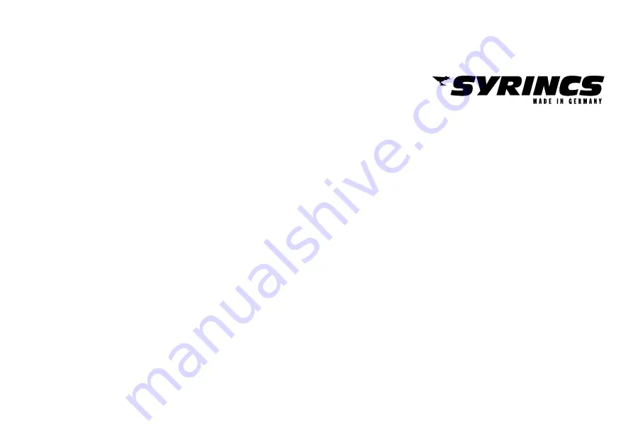 Syrincs D110SP User Manual Download Page 1