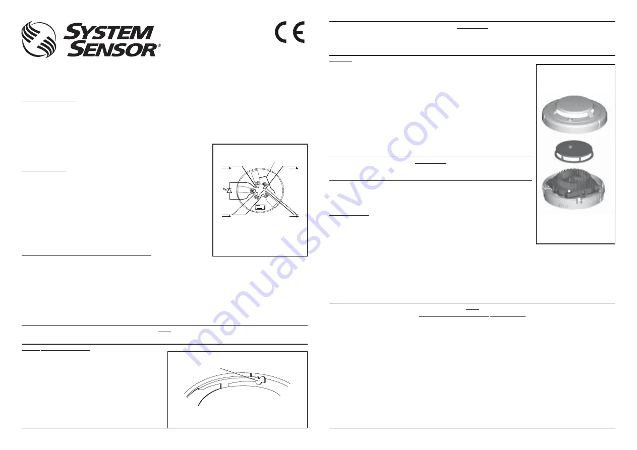 System Sensor 2351E Скачать руководство пользователя страница 3