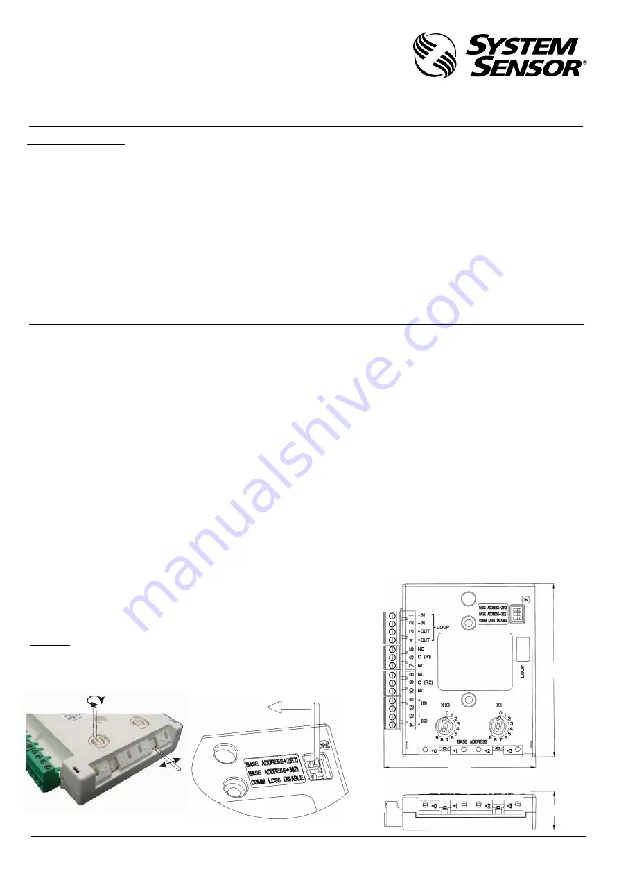 System Sensor M500DMR Installation And Maintenance Instructions Download Page 1