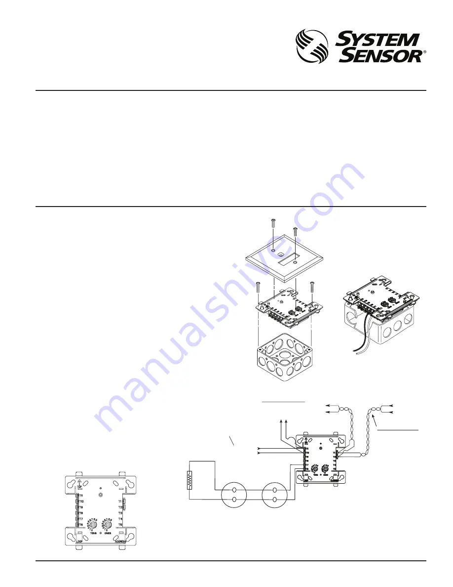 System Sensor M502M Installation And Maintenance Instructions Download Page 1