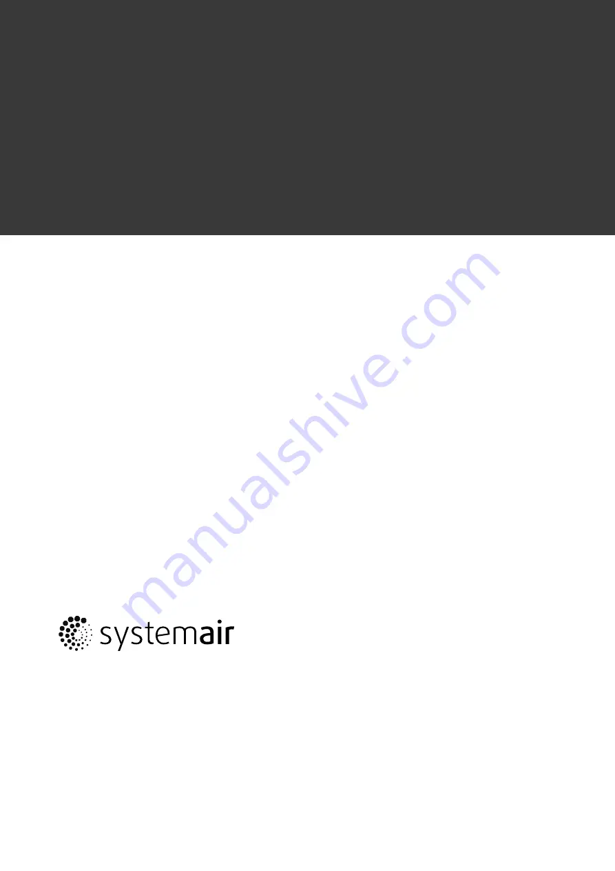 SystemAir AW-EX Installation And Operating Instructions Manual Download Page 34