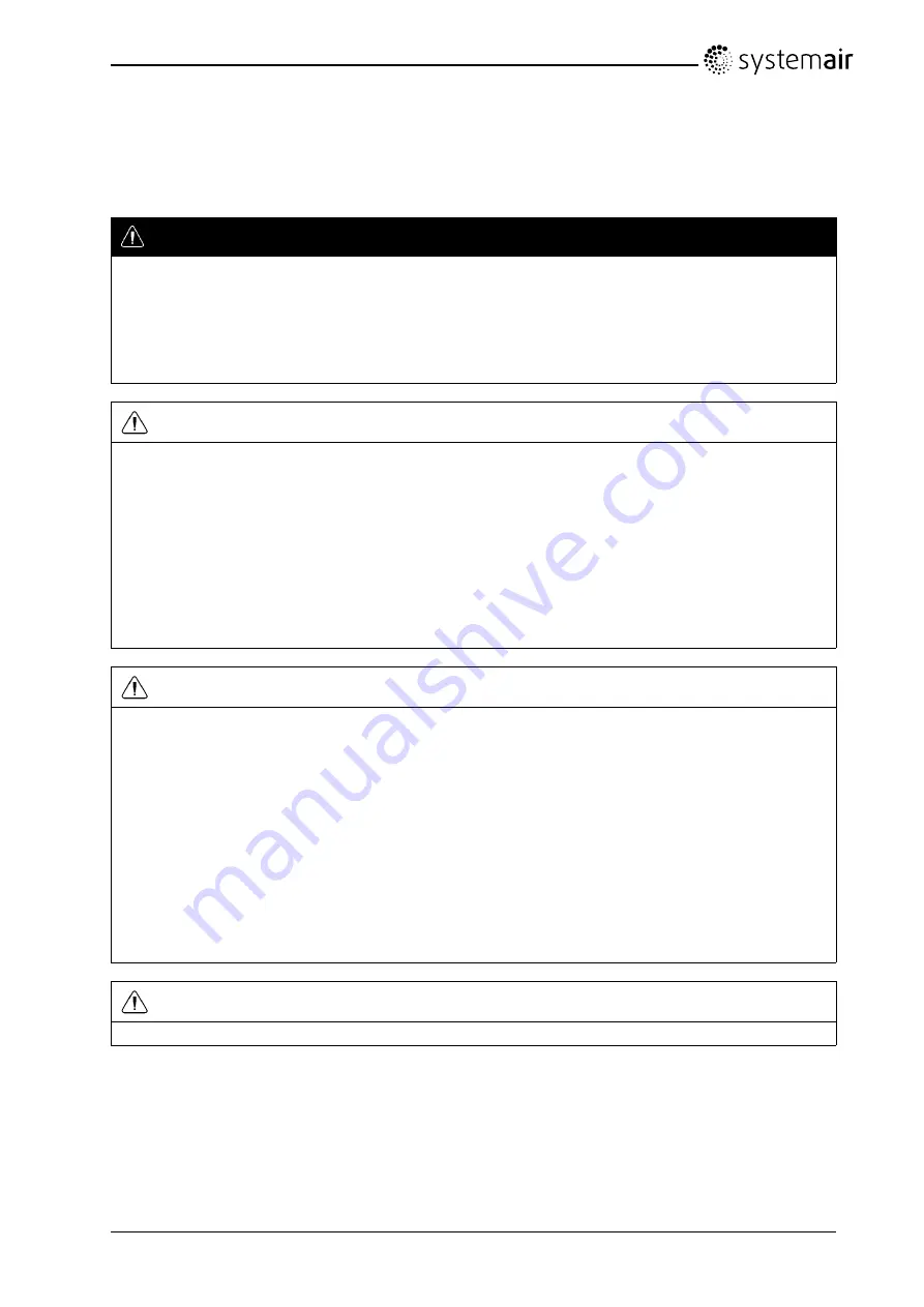 SystemAir DVCompact DXR-10 Installation And Service Download Page 4