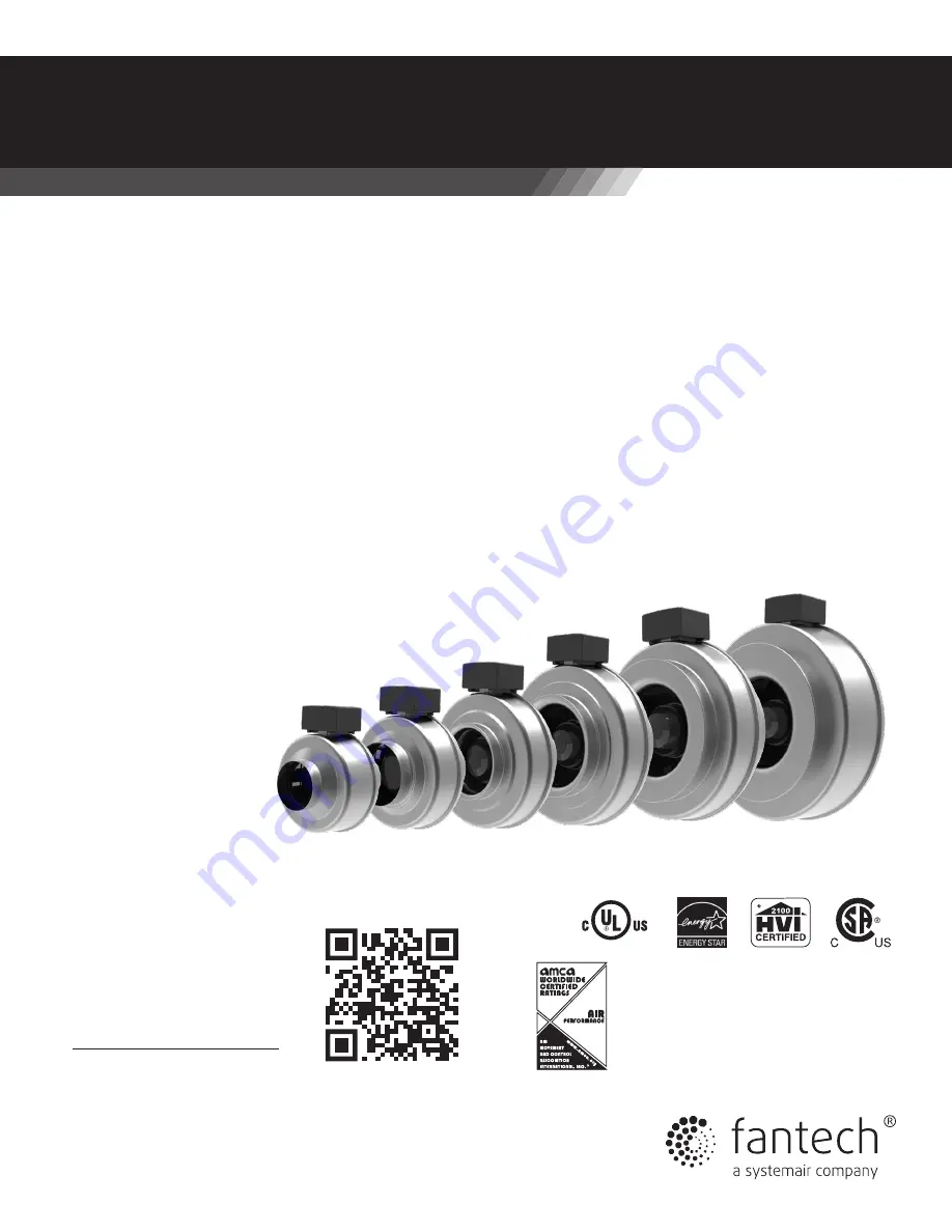 SystemAir fantech FG 10 Installation And Operation Manual Download Page 1