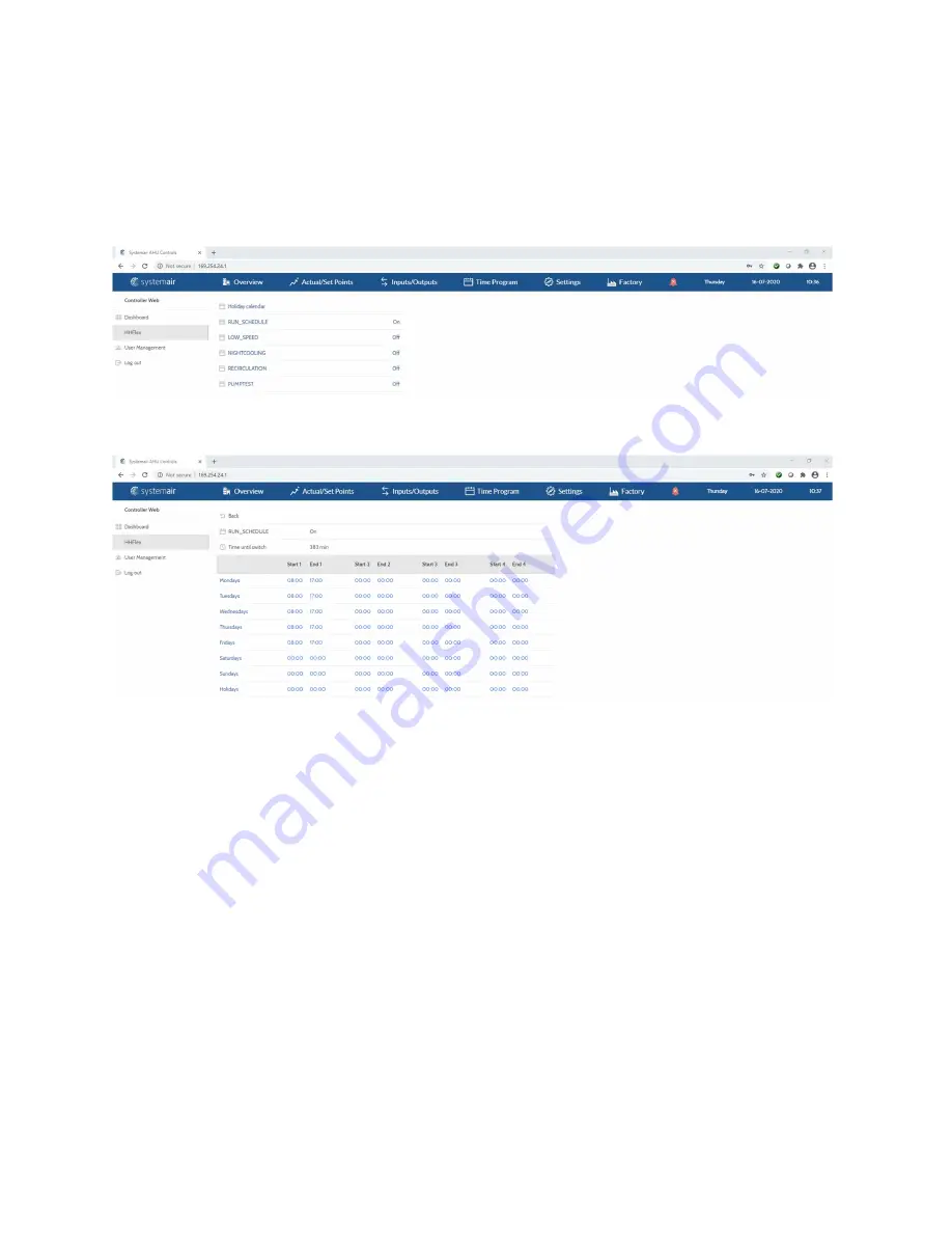 SystemAir HHFlex C Operating Instructions Manual Download Page 17