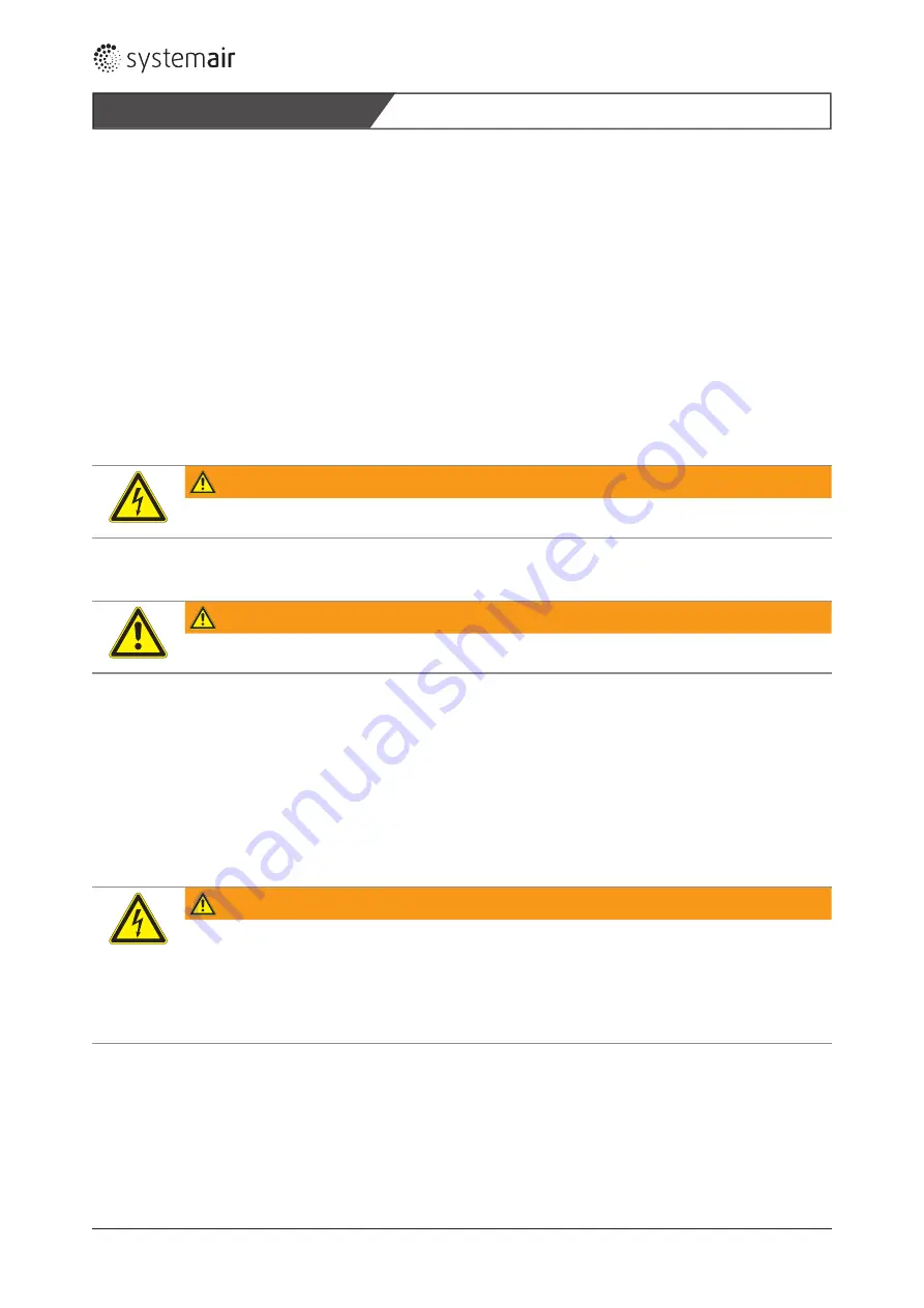 SystemAir prio 160 E2 Installation And Operating Instructions Manual Download Page 29