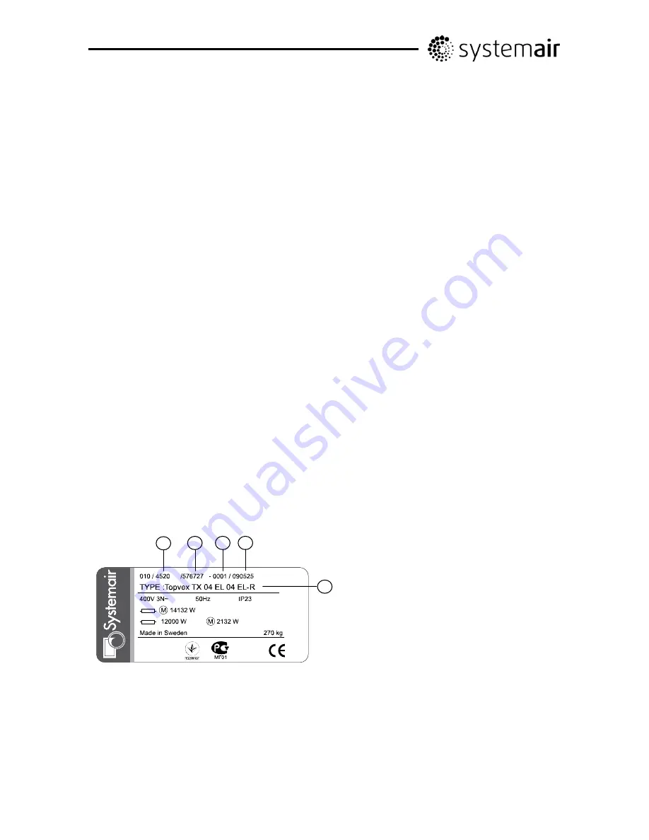 SystemAir TopVex TX03 Operation And Maintenance Instructions Download Page 14