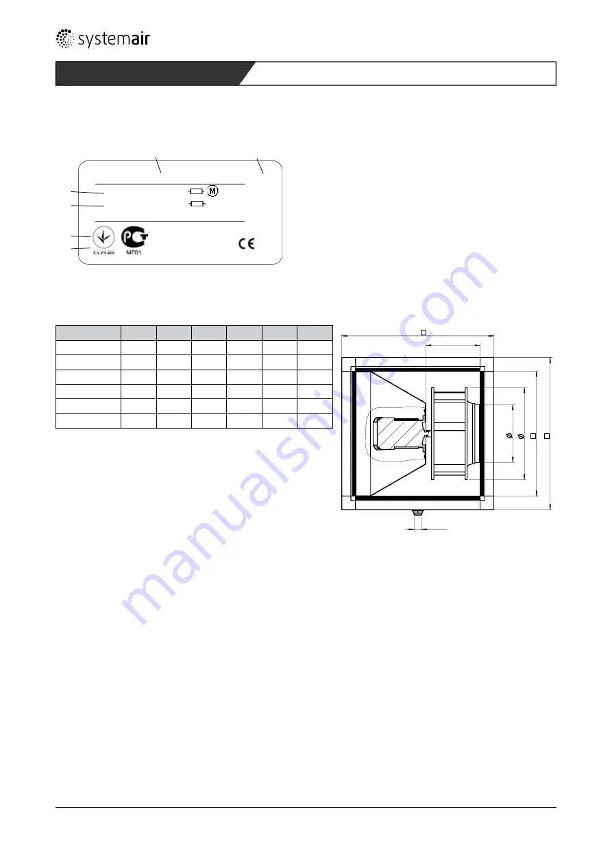 SystemAir X-MUB-CAV/VAV 100 630EC-20 Installation And Operating Instructions Manual Download Page 58