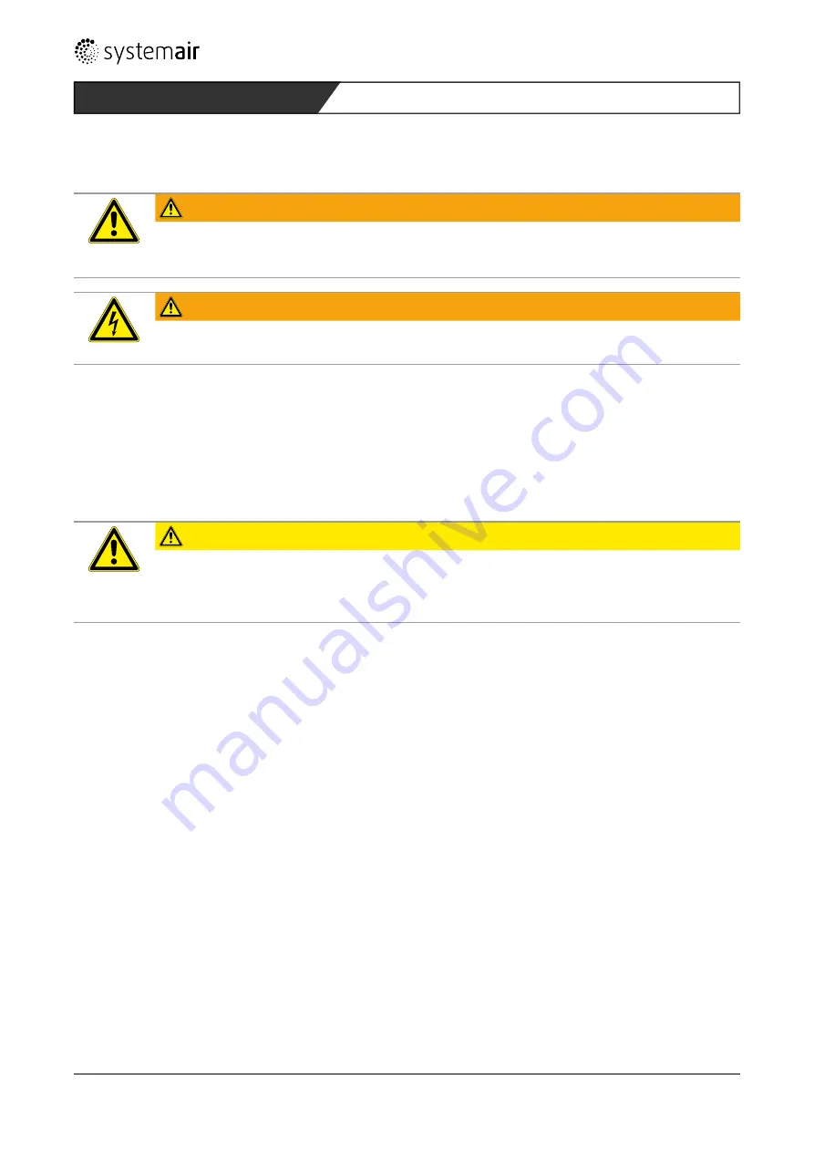 SystemAir X-MUB-CAV/VAV 100 630EC-20 Installation And Operating Instructions Manual Download Page 77