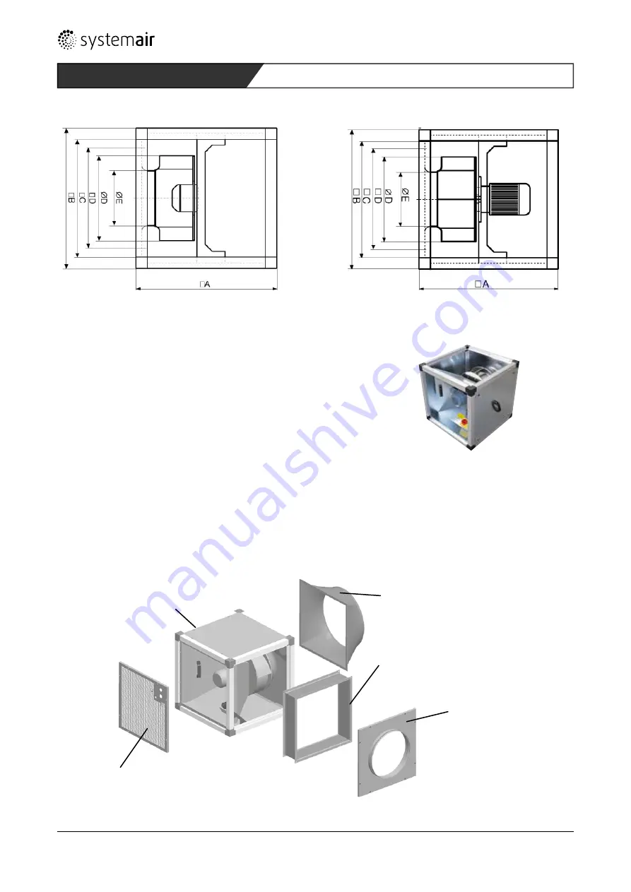 SystemAir X-MUB-CAV/VAV 100 630EC-20 Installation And Operating Instructions Manual Download Page 104