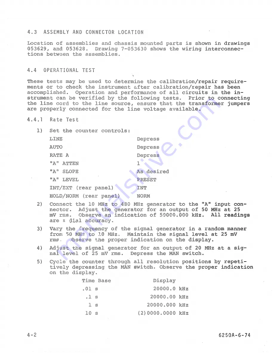 SYSTRON DONNER 6250A Instruction Manual Download Page 25