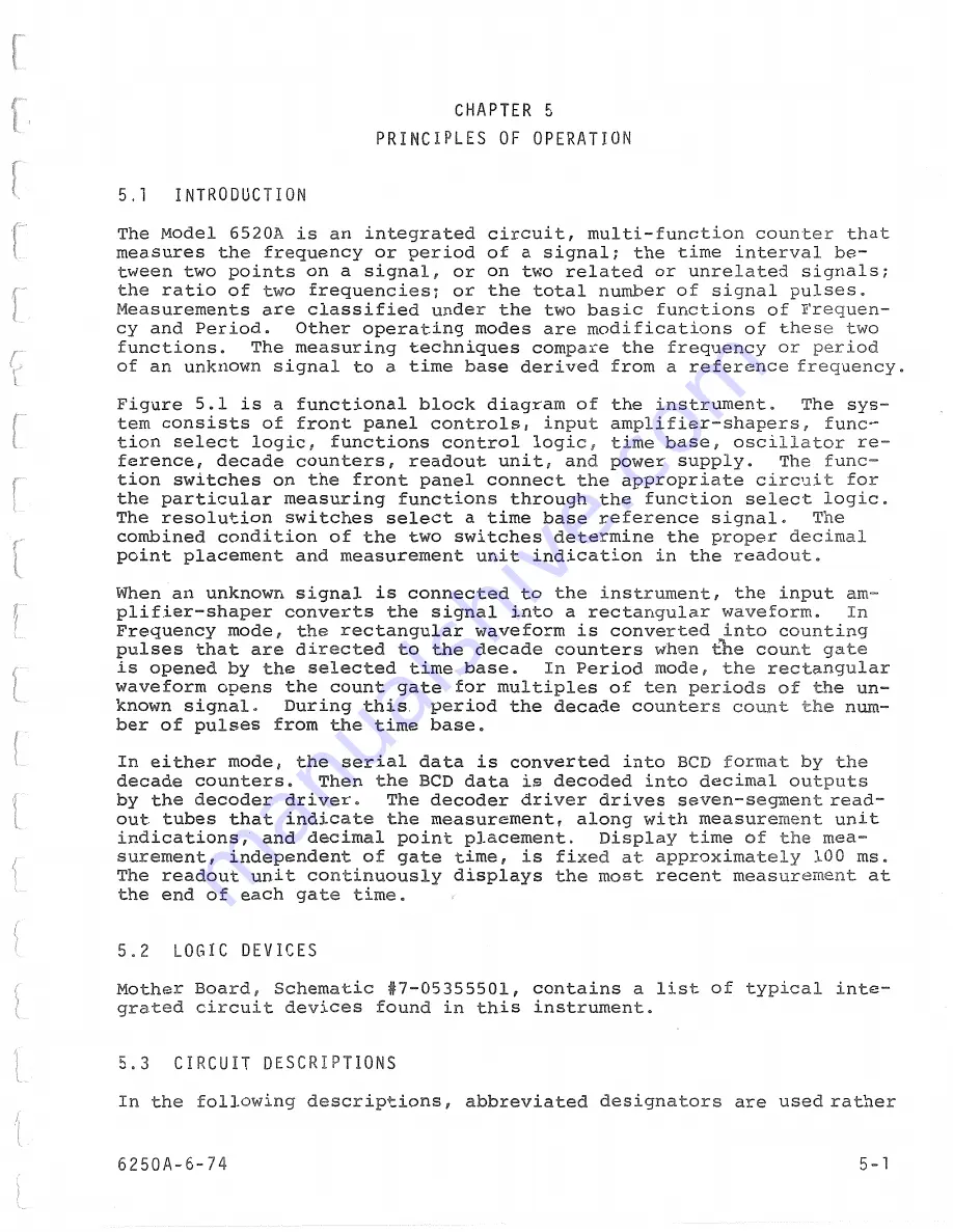 SYSTRON DONNER 6250A Instruction Manual Download Page 32