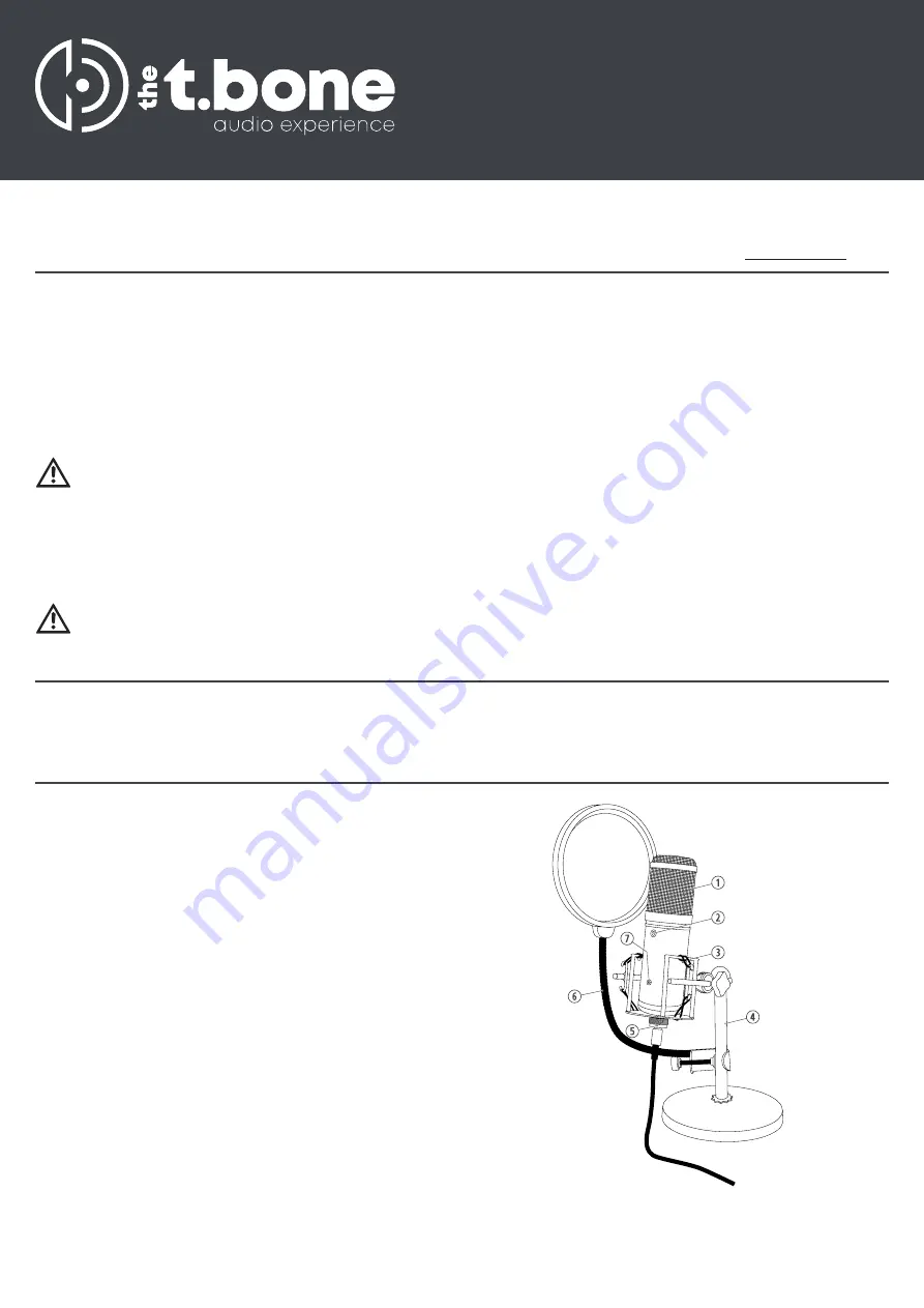 T.BONE SC 420 Quick Start Manual Download Page 1