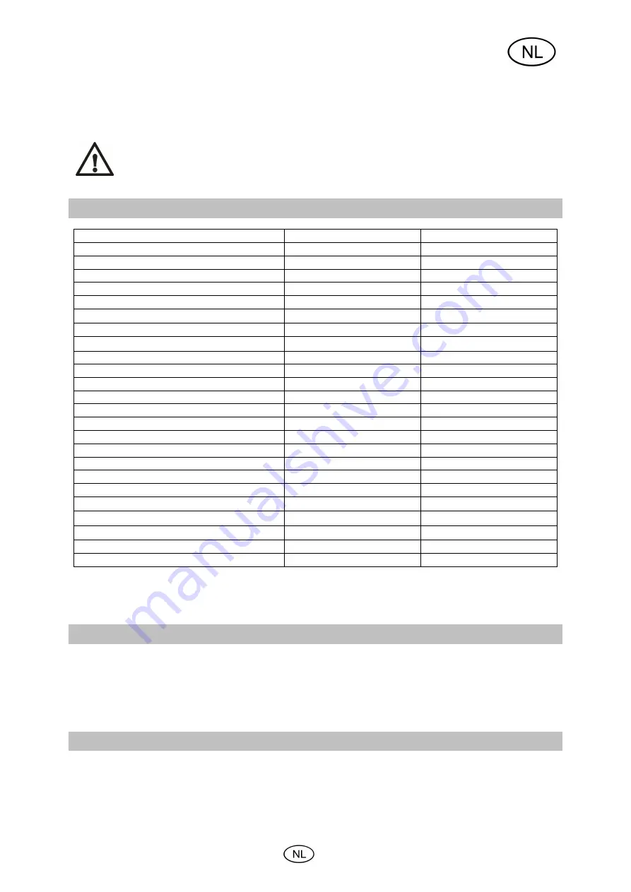 T.I.P. HWA 3000 INOX Operating Instructions Manual Download Page 45