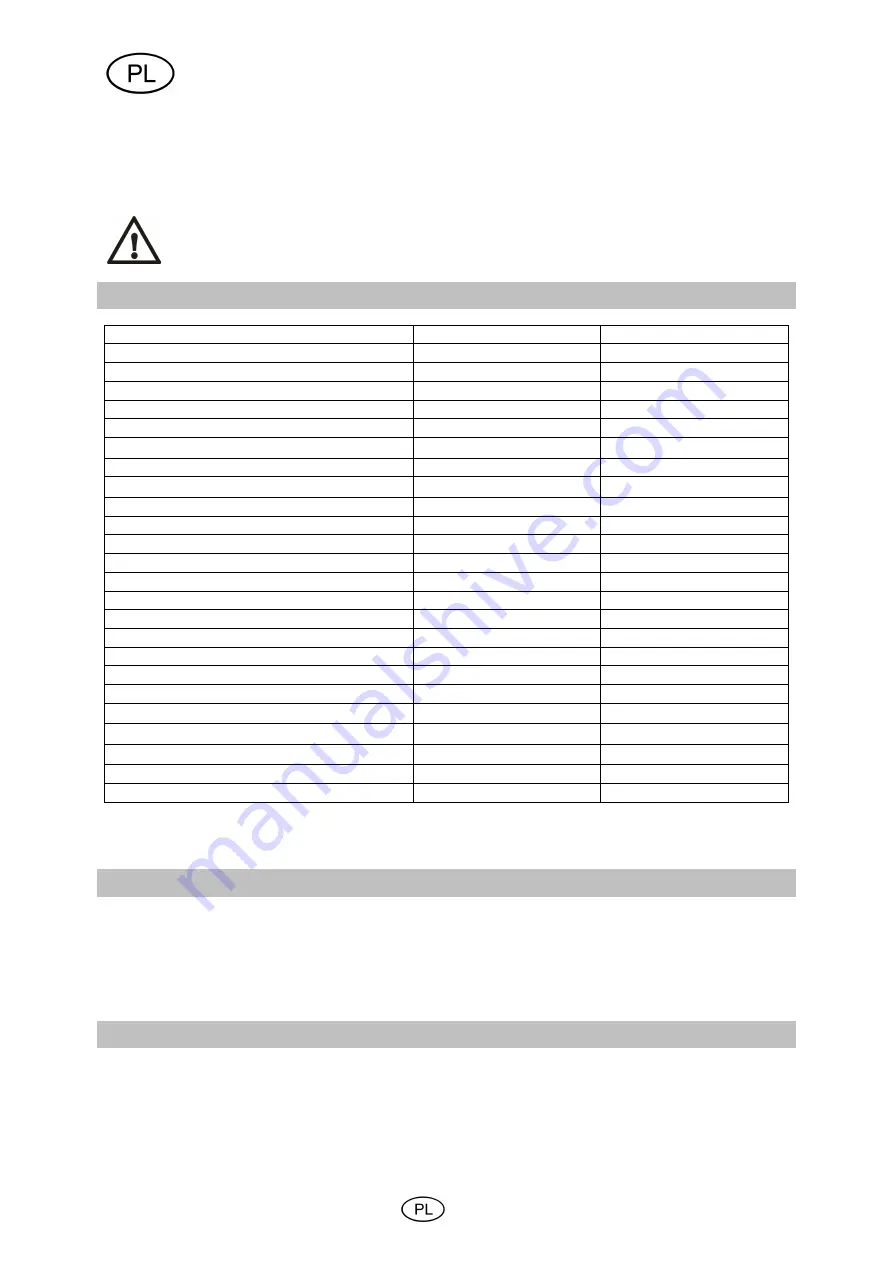 T.I.P. HWA 3000 INOX Operating Instructions Manual Download Page 70