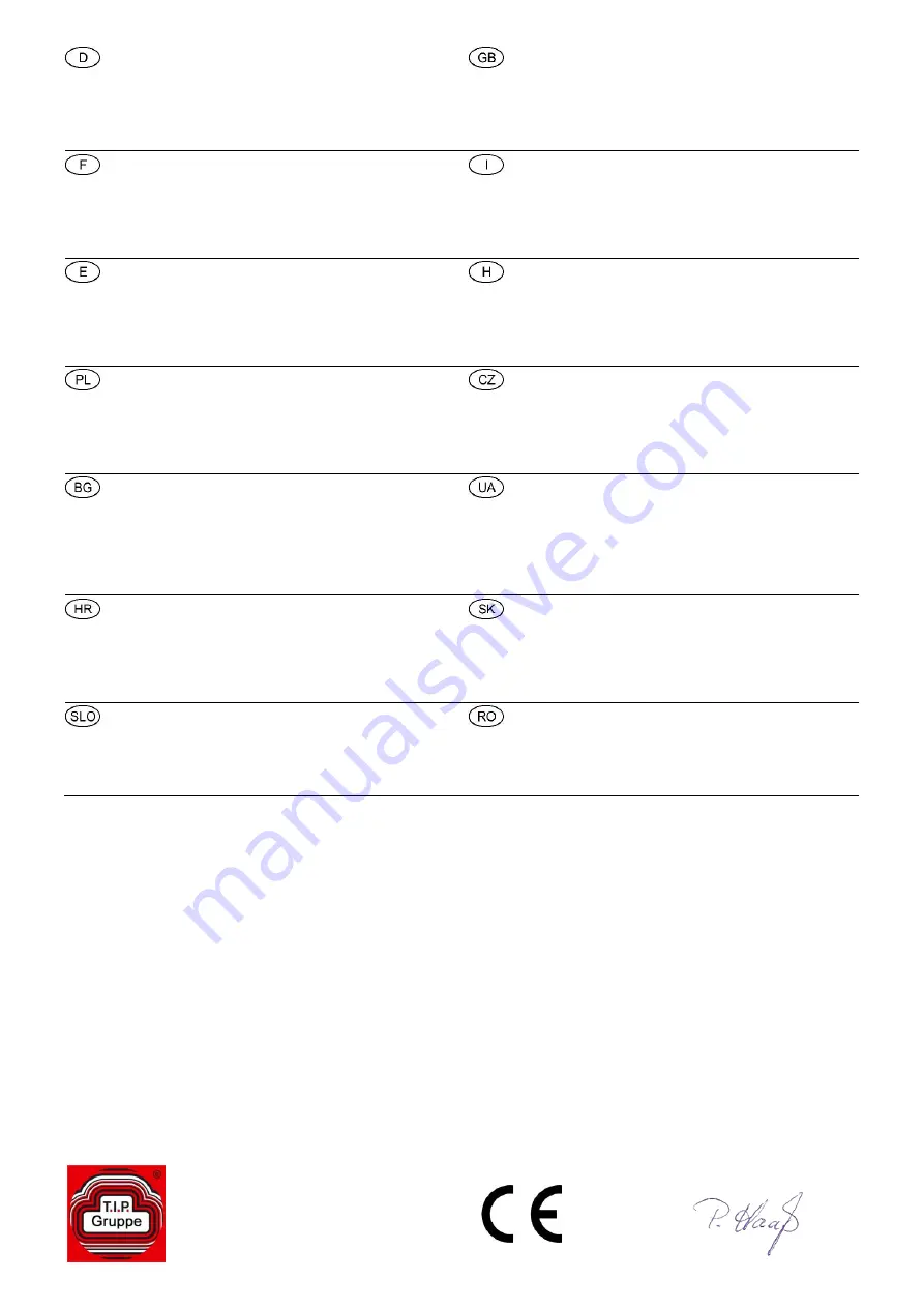 T.I.P. MTS 6000 UV 7 Operating Instructions Manual Download Page 2