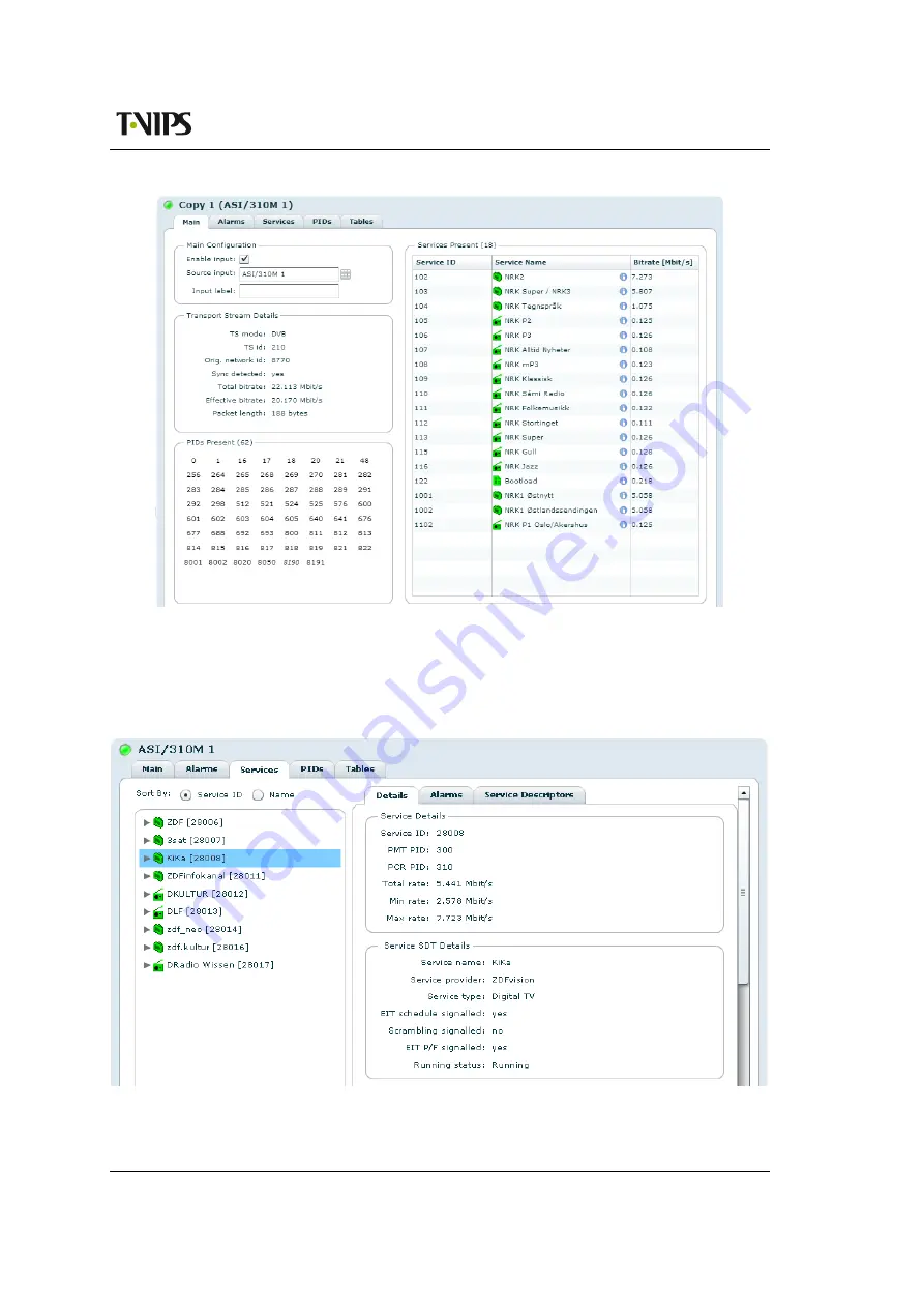 T-VIPS CP525 cMux Скачать руководство пользователя страница 149