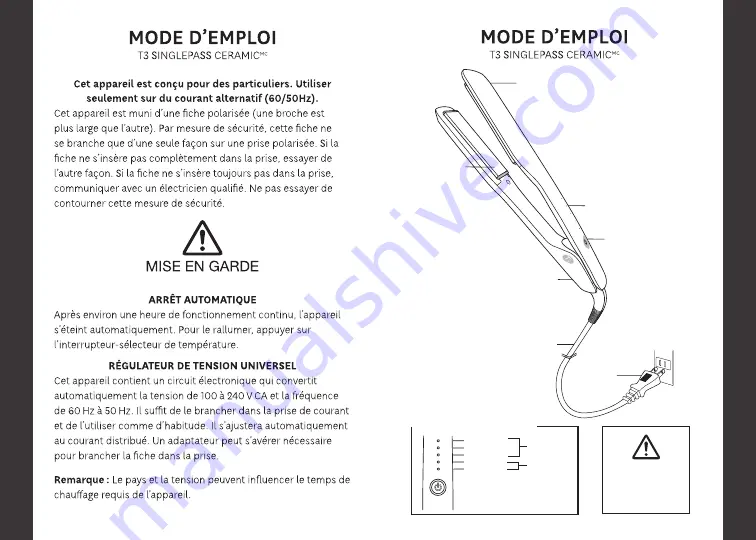 T3 SINGLEPASS CERAMIC 77570 Скачать руководство пользователя страница 12