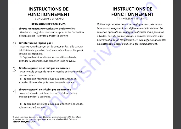 T3 SinglePass StyleMax User Manual Download Page 19