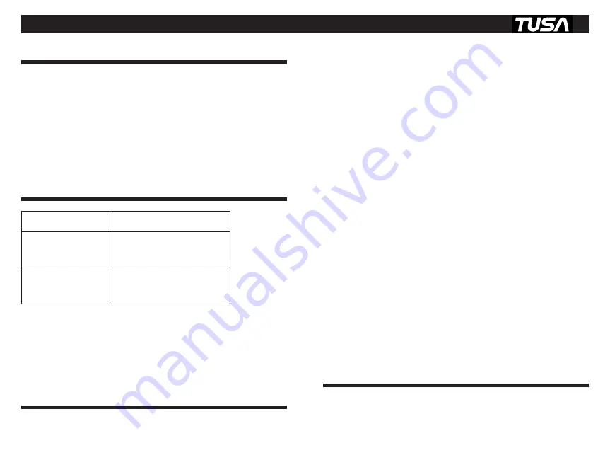 Tabata TUSA Owner'S Manual Download Page 8