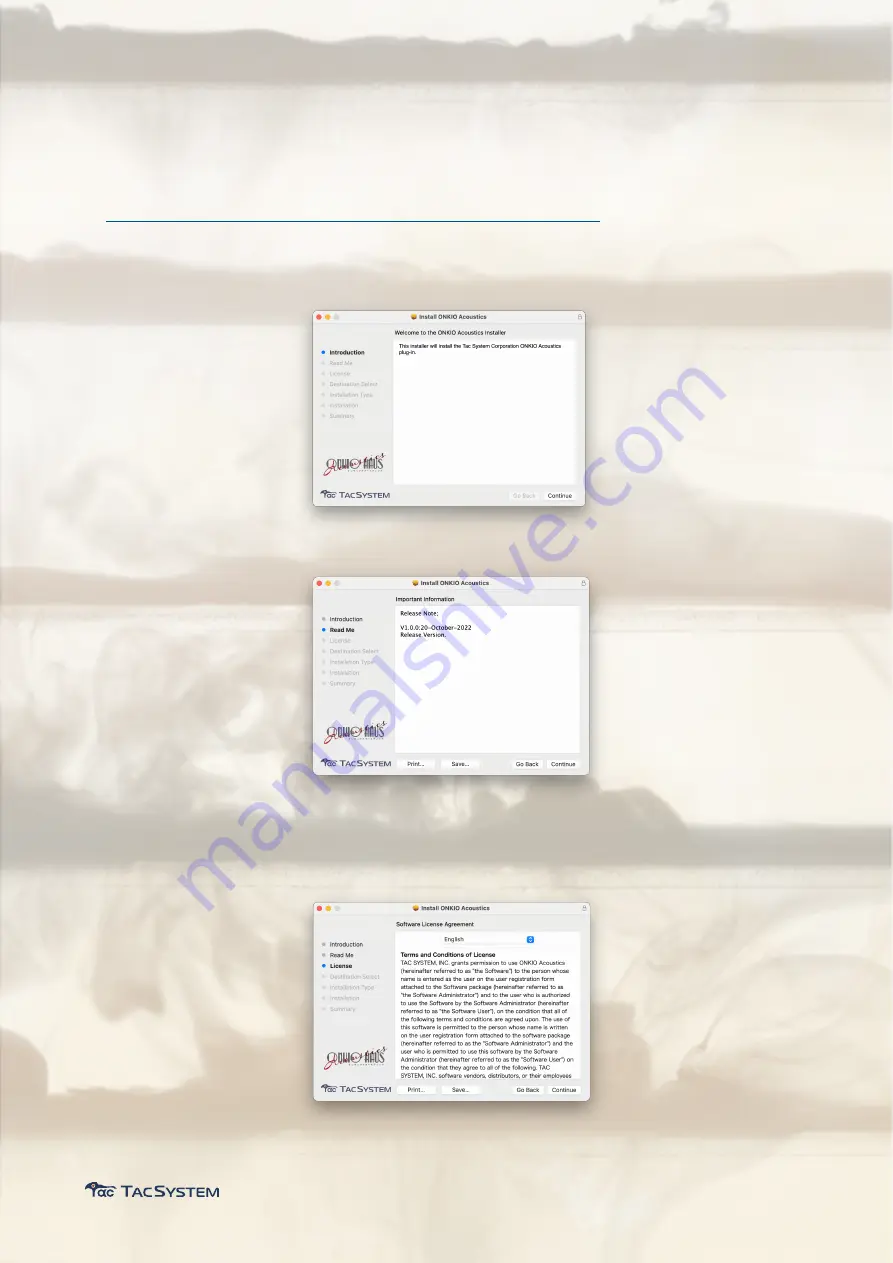 TAC SYSTEM ONKIO Install & Operation Manual Download Page 10