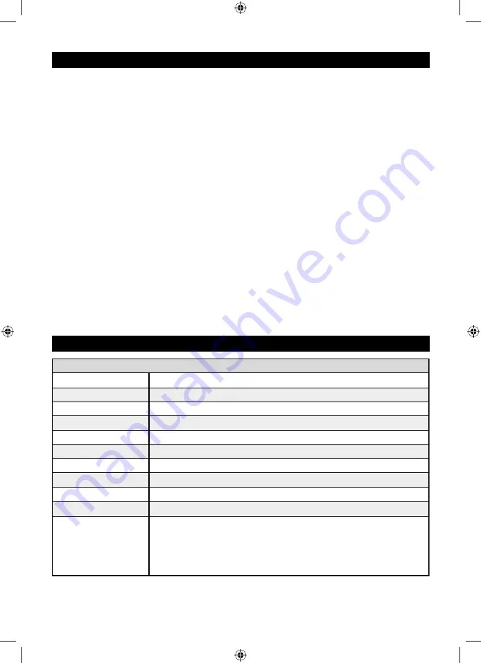 Tactic TTX402 Instruction Manual Download Page 12