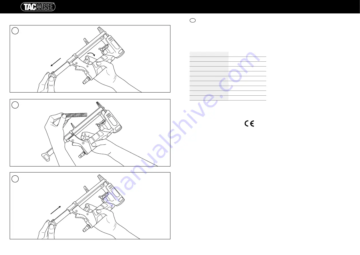 tacwise A8016V Operator'S Manual Download Page 3