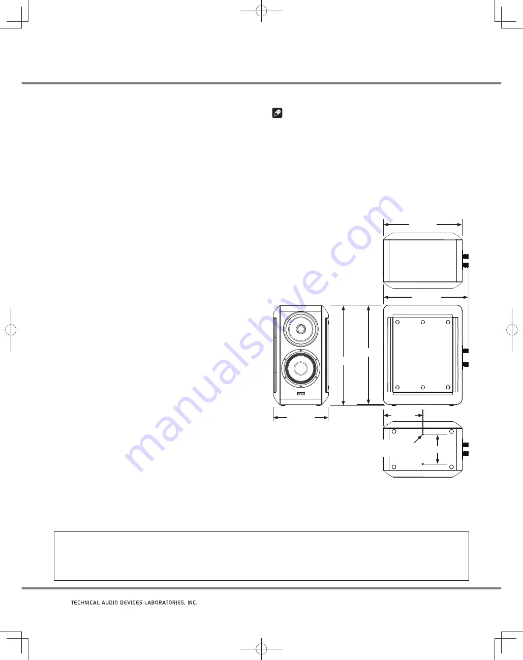 TAD CE1 Owner'S Manual Download Page 12