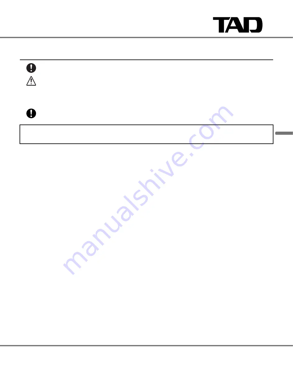 TAD Evolution One TAD-E1TX Owner'S Manual Download Page 27