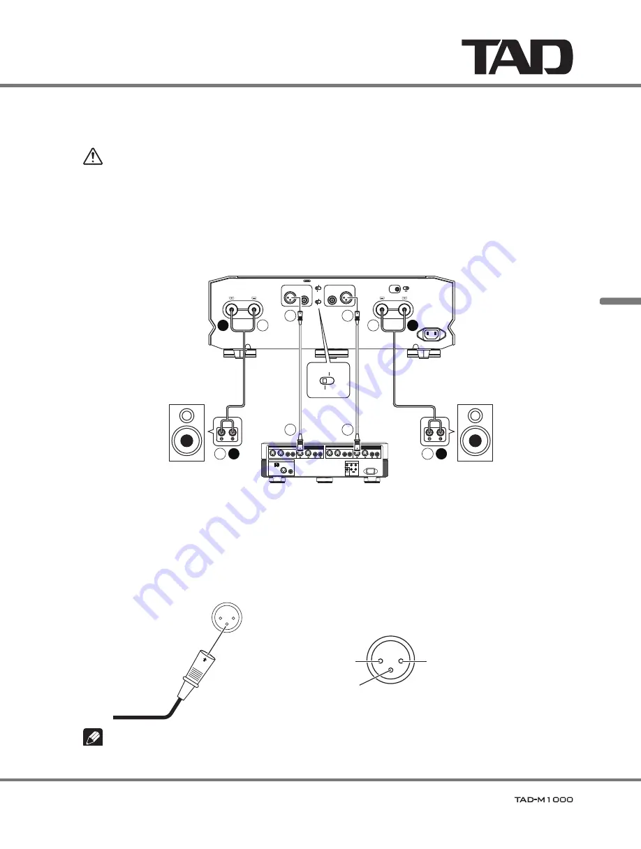 TAD M1000 Owner'S Manual Download Page 39