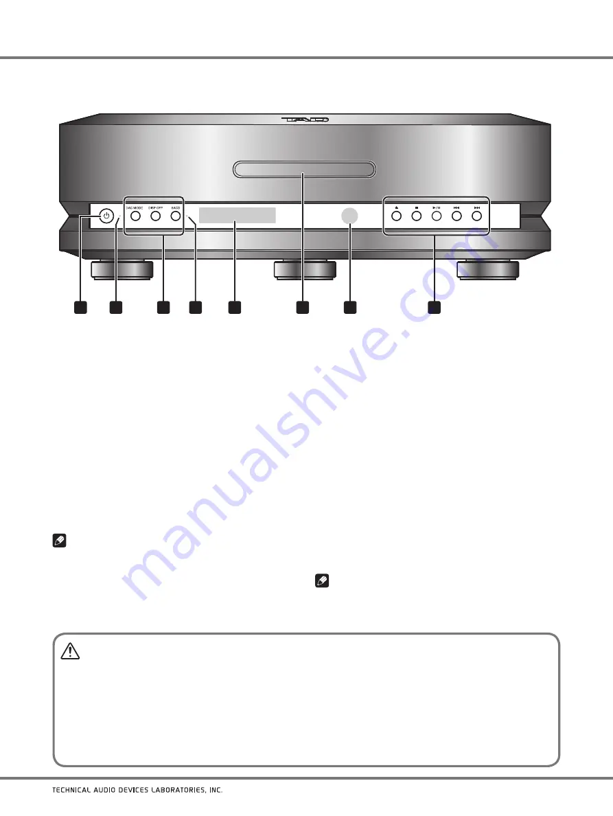 TAD TAD-D1000TX Owner'S Manual Download Page 98