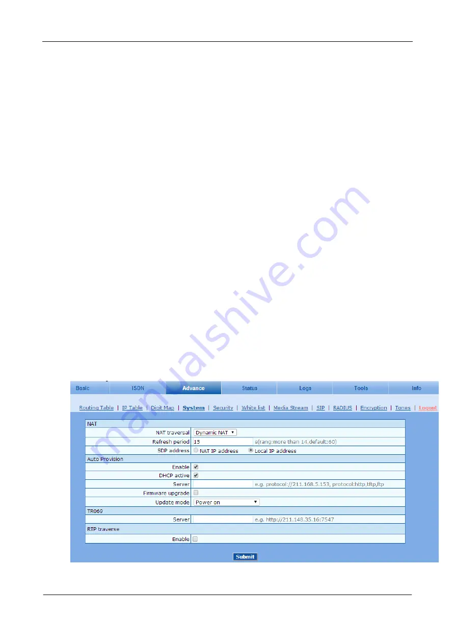 Tadiran Telecom Aeonix TGW SIP-PRI Series User Manual Download Page 43