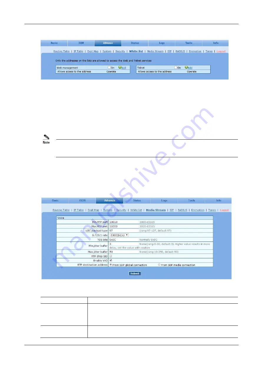 Tadiran Telecom Aeonix TGW SIP-PRI Series User Manual Download Page 46