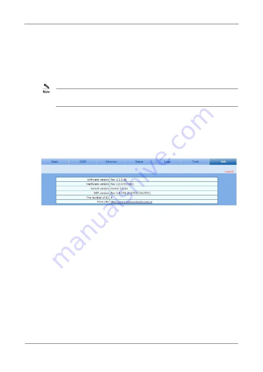 Tadiran Telecom Aeonix TGW SIP-PRI Series User Manual Download Page 61