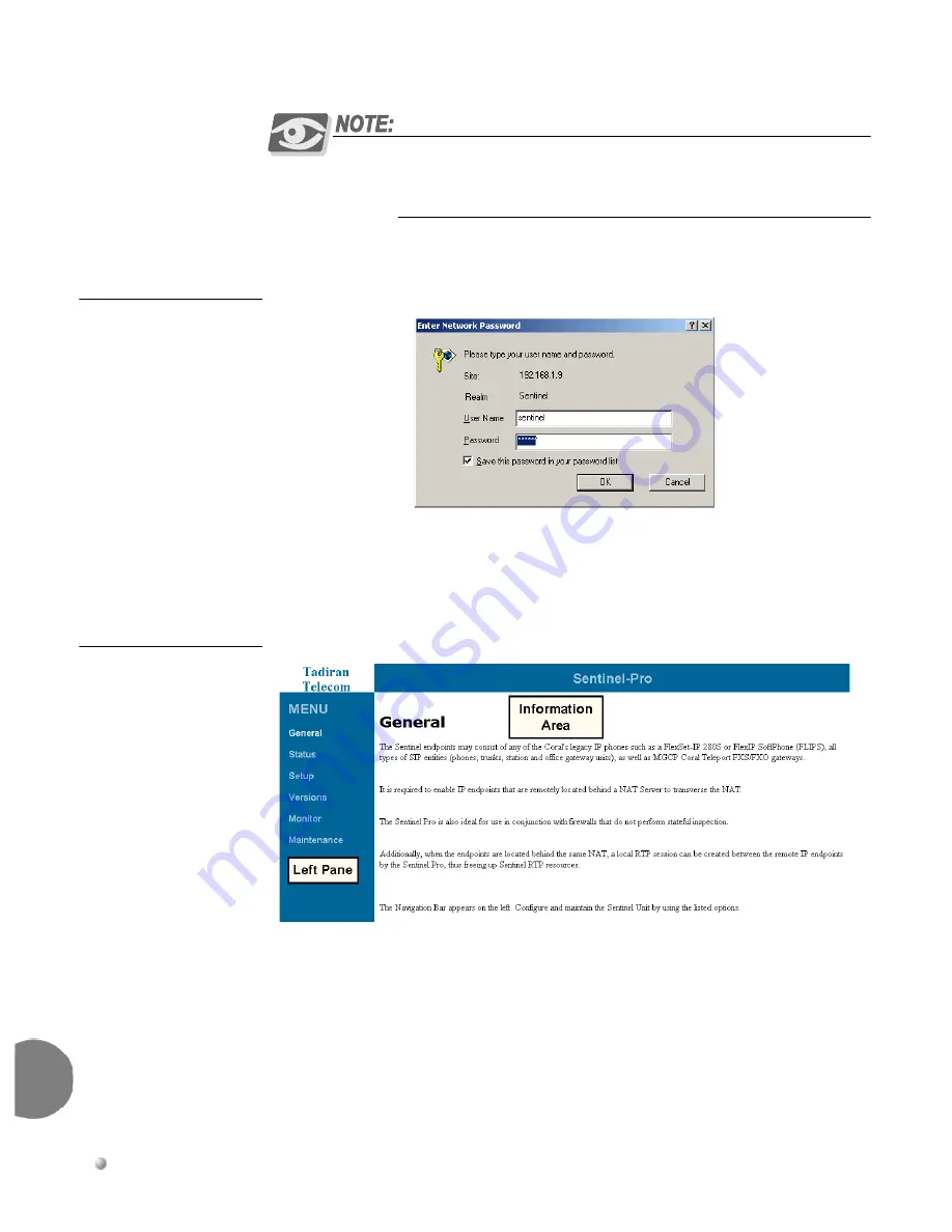 Tadiran Telecom Coral Sentinel Pro Installation Procedure And Reference Manual Download Page 40