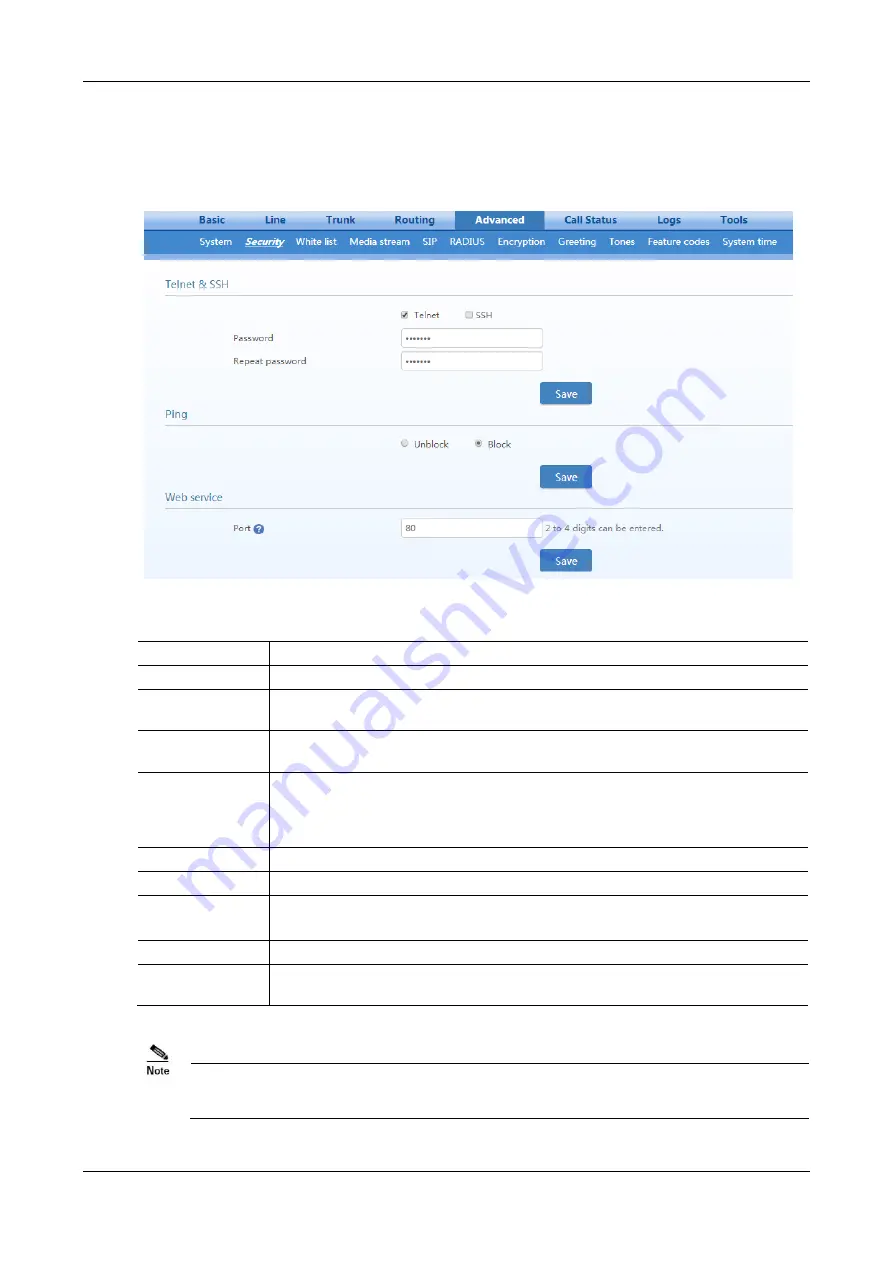 Tadiran Telecom TGW4 SERIES User Configuration Manual Download Page 67