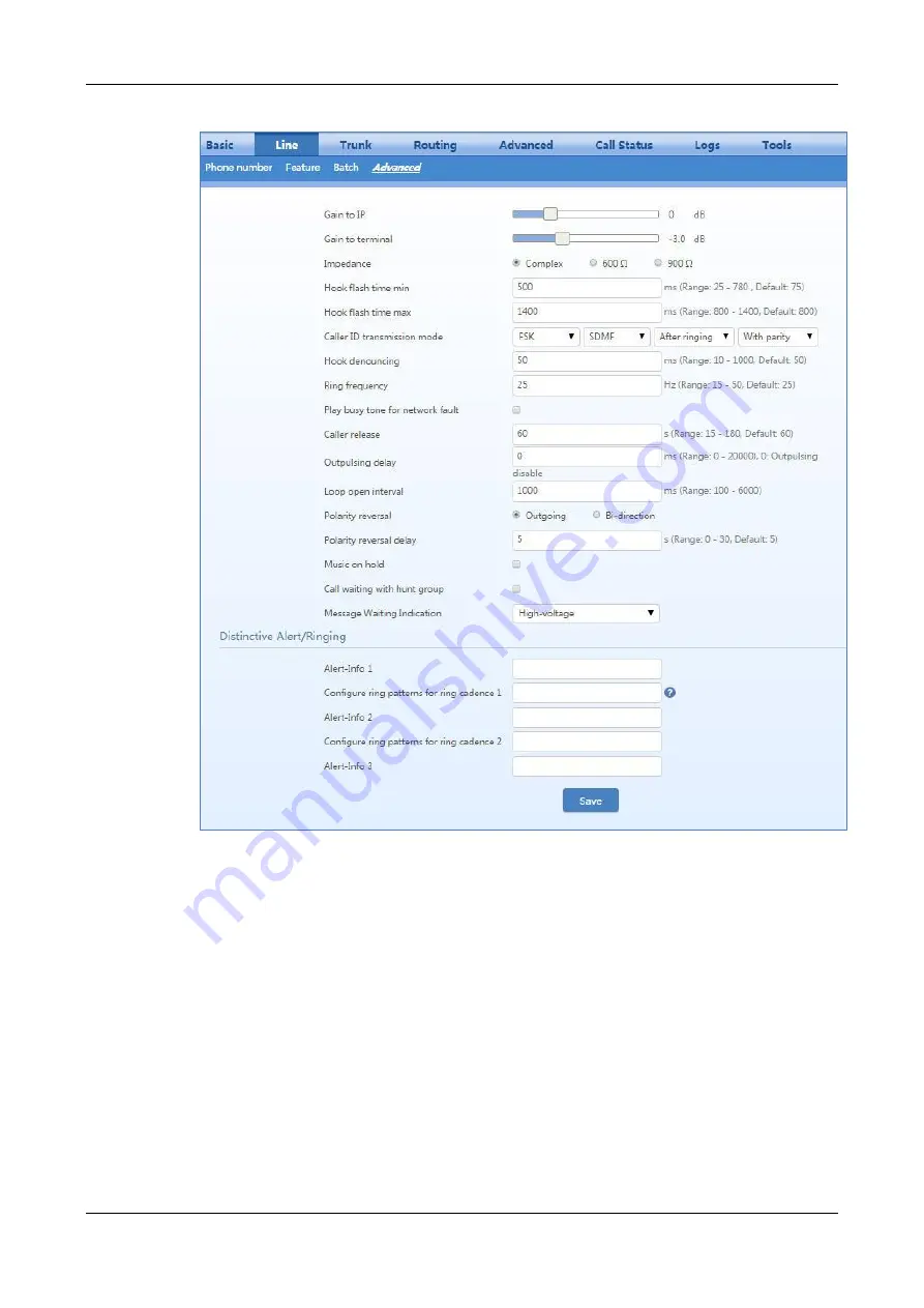 Tadiran Telecom TGW4 SERIES User Configuration Manual Download Page 113