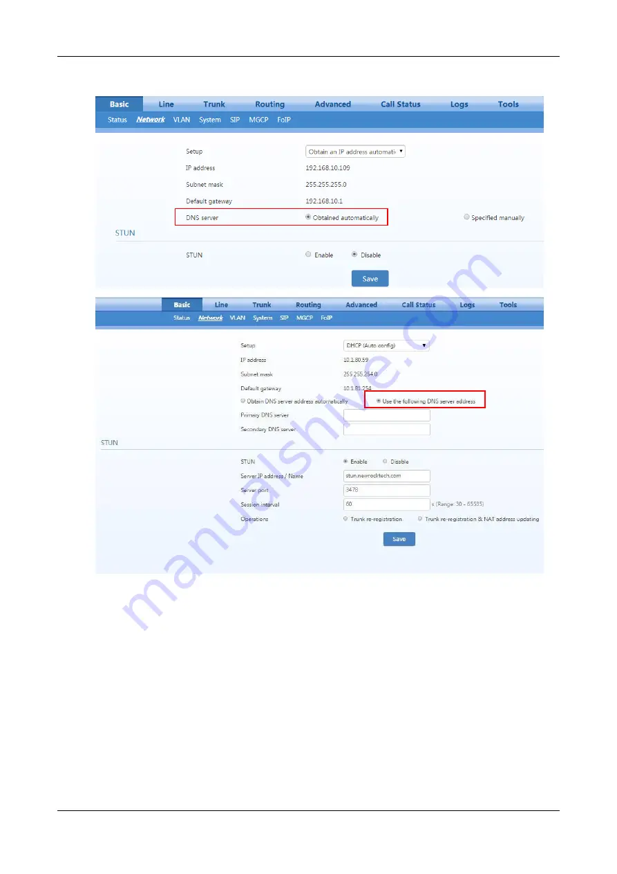 Tadiran Telecom TGW4 SERIES User Configuration Manual Download Page 130